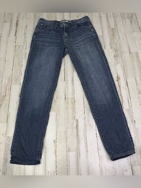 Vintage Eddie Bauer Women's Fleece Lined 6 (31x31) Mid-Rise Blue Boyfriend Jeans